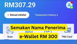Semakan Senarai Penerima Bantuan E-Wallet RM300 - Check Disini